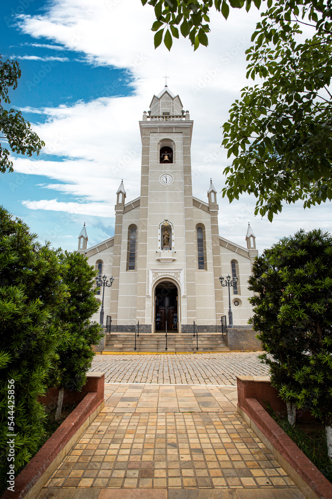 Aiuruoca, Minas Gerais, Brasil: arquitetura interior da Igreja Nossa Senhora da Conceiçao