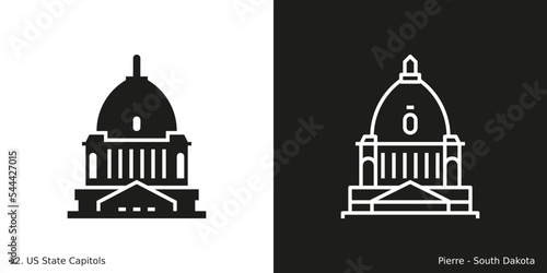 Pierre – South Dakota State Capitol Icon