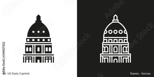 Topeka – Kansas State Capito Icon