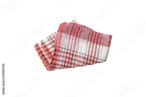 kitchen towels on isolated white background