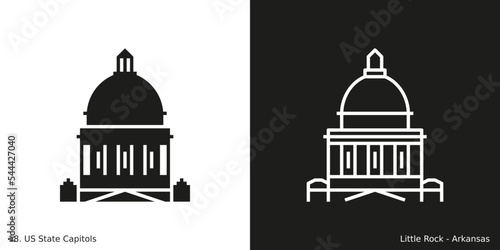 Little Rock – Arkansas State Capitol Icon #544427040
