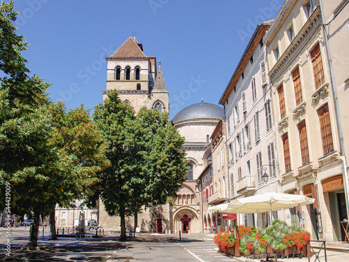Tableau sur toile Cahors, ville méridionale d'art et d'histoire du Lot, capitale du Quercy en région Occitanie