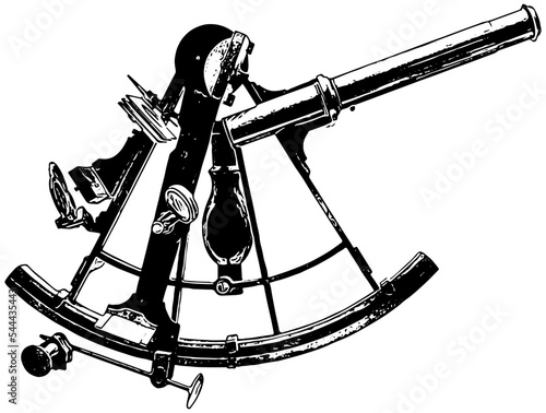 Vintage Sextant navigation device 