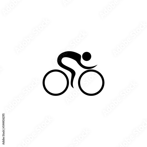Sports bike vector illustration for an icon, symbol or logo. bicycle sport logo 