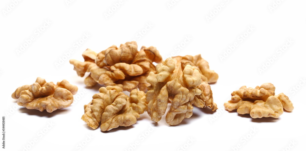 Walnuts pile isolated on white Walnuts pile isolated on white
