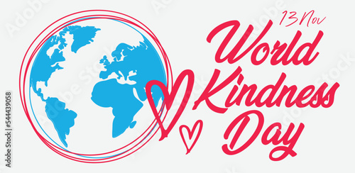 International event, World Kindness Day 13 November, Vector illustration