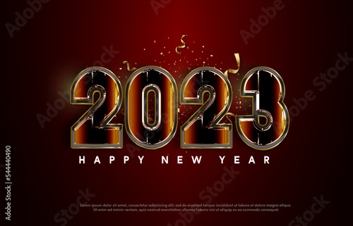 2023 new year  happy new year with number