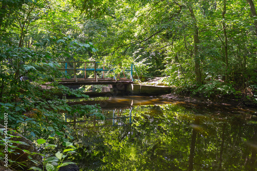 The bridge over the Arbuzinka River in the 