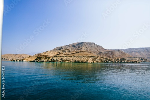 Sea and mountains in Oman, Middle East Sea and Mountains.