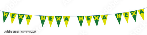 Fotografiet bandeirola copa, bandeirola do brasil ,bandeirola hexa, bandeirola verde amarela