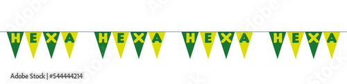 Fotografiet bandeirola copa, bandeirola do brasil ,bandeirola hexa, bandeirola verde amarela