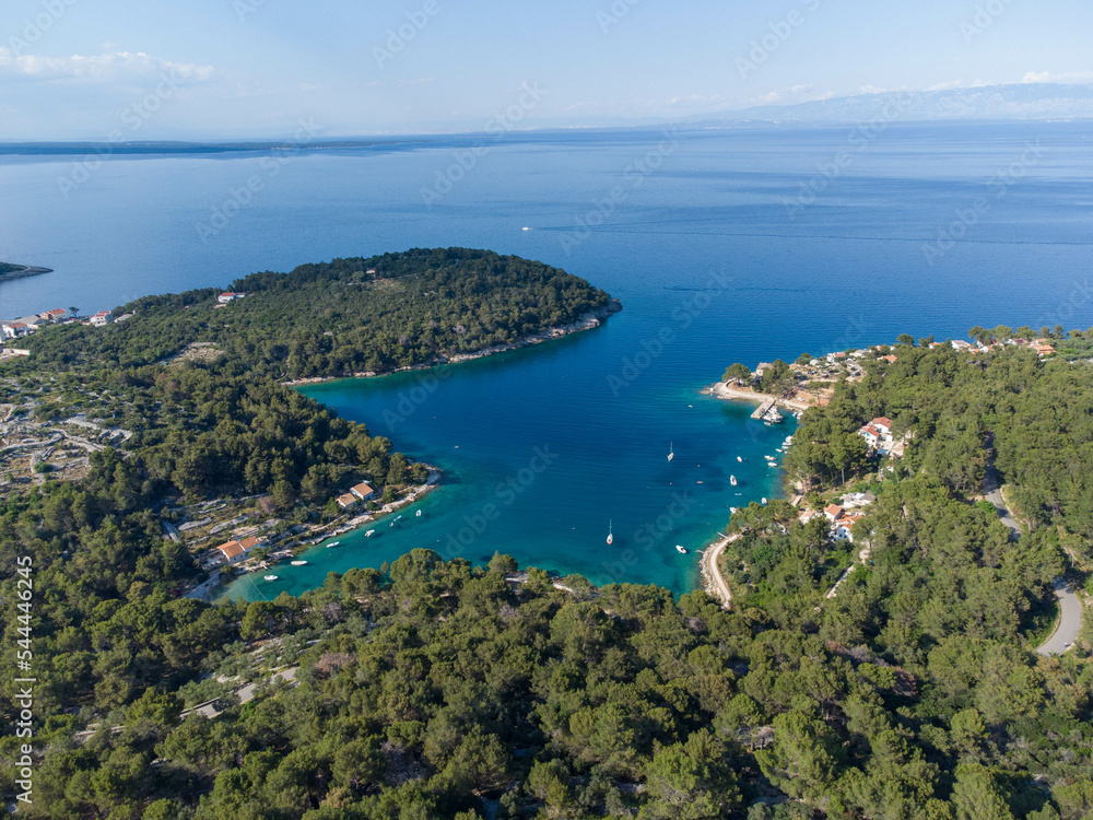 Cikat bay on island Losinj in Croatia
