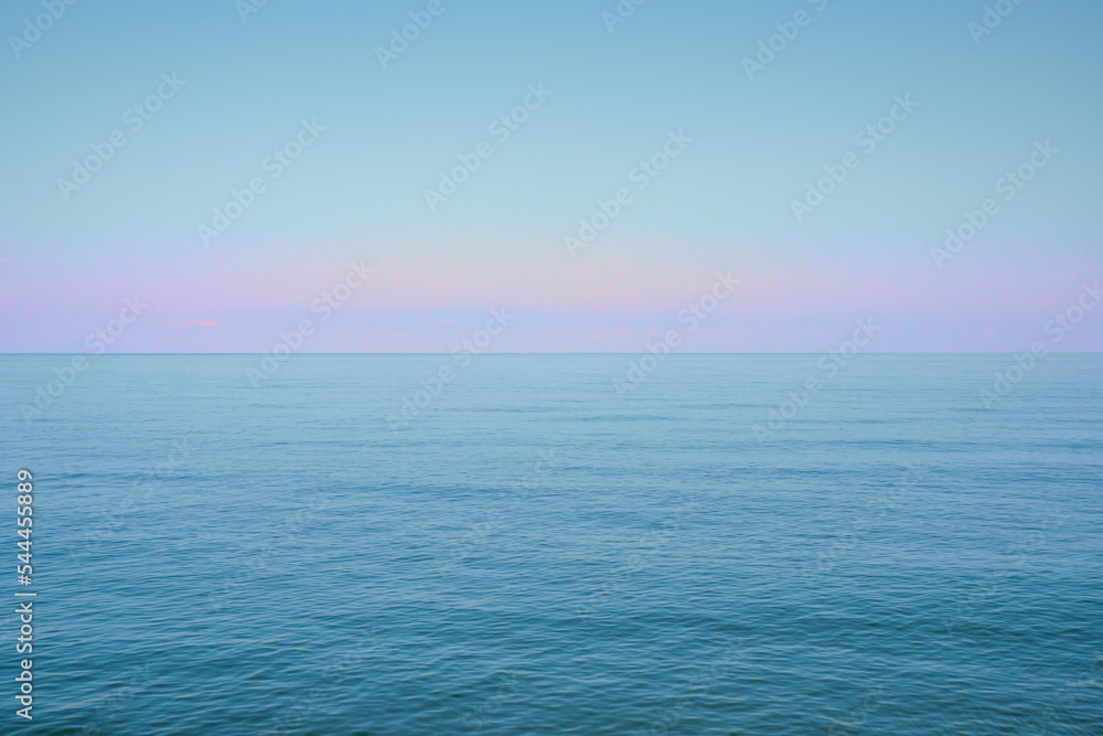 Beautiful seascape in sunny day, Sea horizon, Batumi Beautiful seascape in sunny day, Sea horizon, Batumi