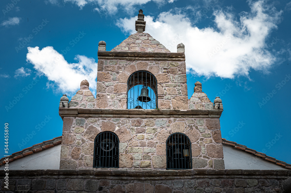 Church of Balbanera, the first church built in Ecuador (1534). Virgen María Natividad de La Balbanera from Rioja.