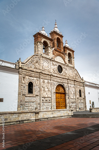 The Cathedral of Saint Peter or simply Riobamba Cathedral is the cathedral church of the Roman Catholic Diocese of Riobamba, situated on the Parque Maldonado in Riobamba, Chimborazo, Ecuador. The curr photo