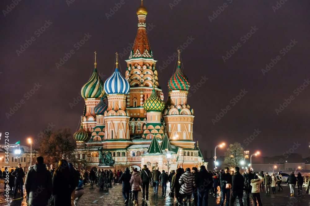 Nature, sights, architecture and life of the city of Moscow in Russia