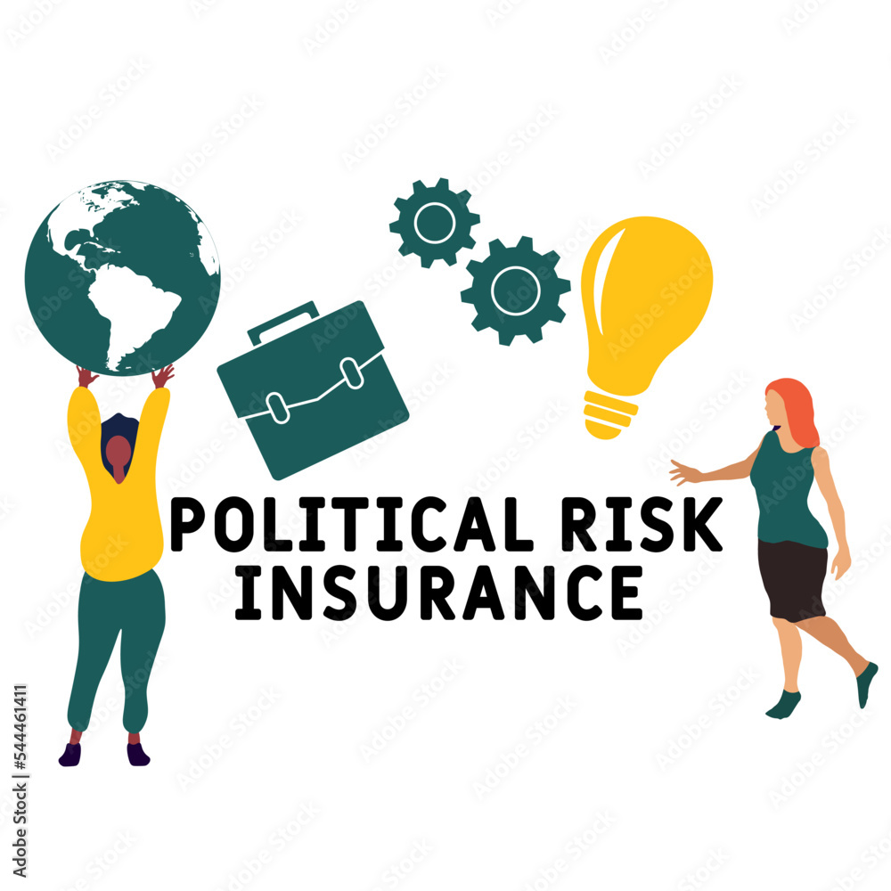Political Risk Insurance. Life aid idea illustration. business concept