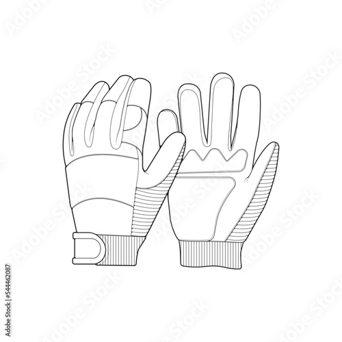 Isolated object of glove and winter icon. Set of glove and equipment vector icon for stock.