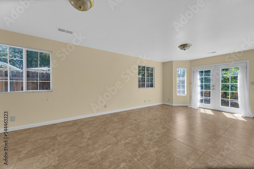 Master bedroom with doors