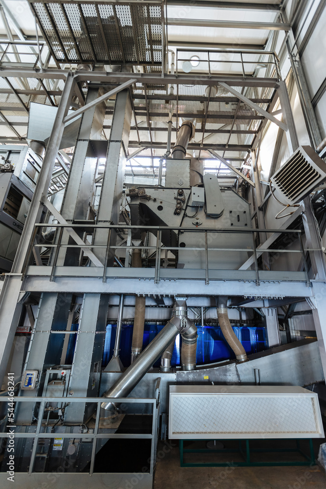 Modern grain cleaning and separation equipment in milling factory Modern grain cleaning and separation equipment in milling factory