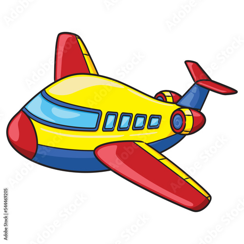 Airplane cartoon.