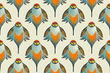 Birds seamless pattern background