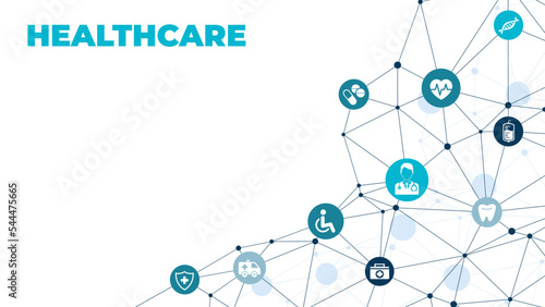 Integrated healthcare, medical support concept – vector illustration