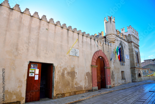 the medieval galuppi castle in the village of Caria Vibo Valentia Italy photo