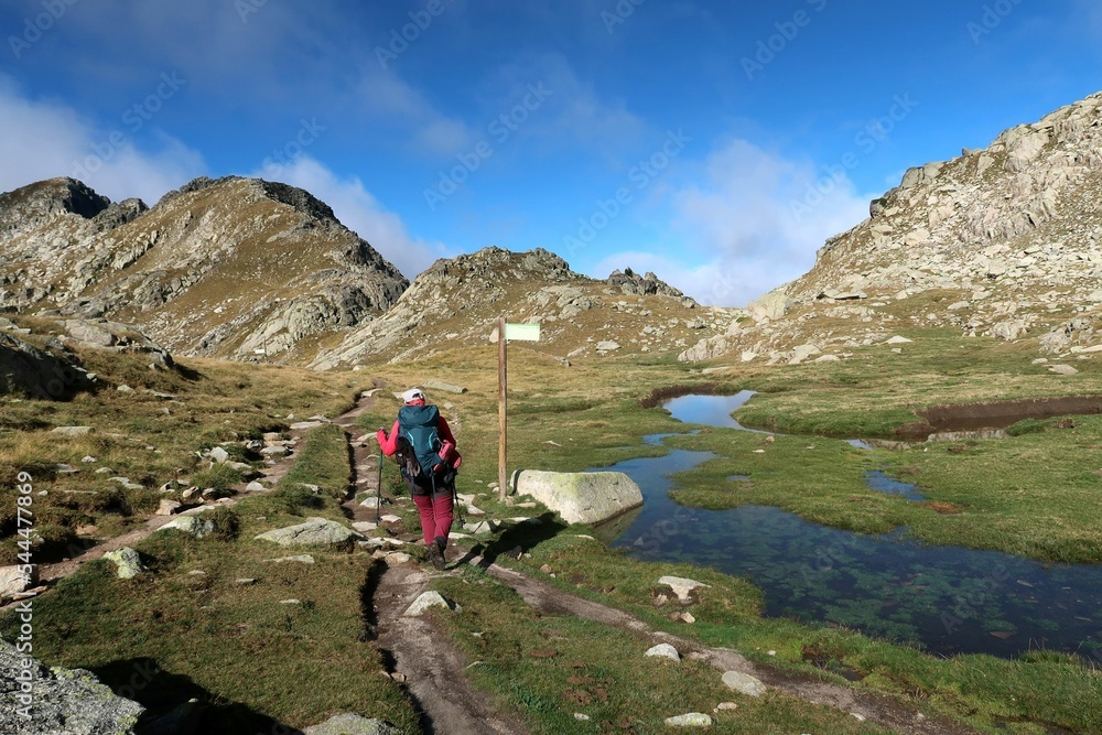 Pyrenees, Carros de Foc hiking tour. A week long hike from hut to hut on a natural scenery with lakes, mountains and amazing flora and fauna.
