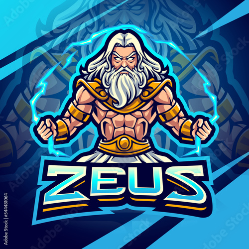 Zeus esport mascot logo design