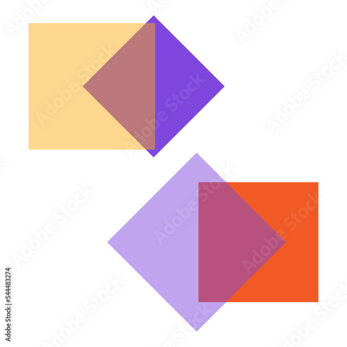 Free Download Colored squares rhombuses. Business elements. Logo template. Business strategy. Vector illustration. Stock image. - GFXLoad