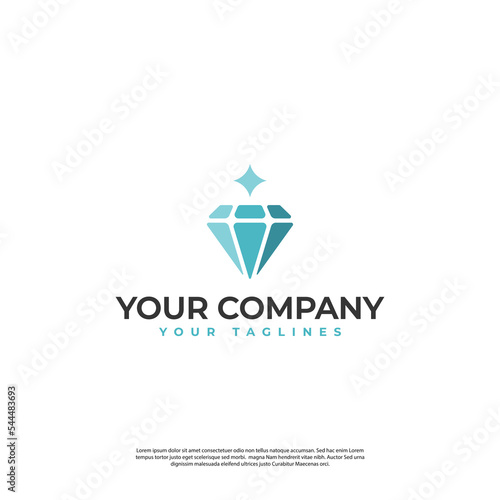 gemstone logo in simple modern style