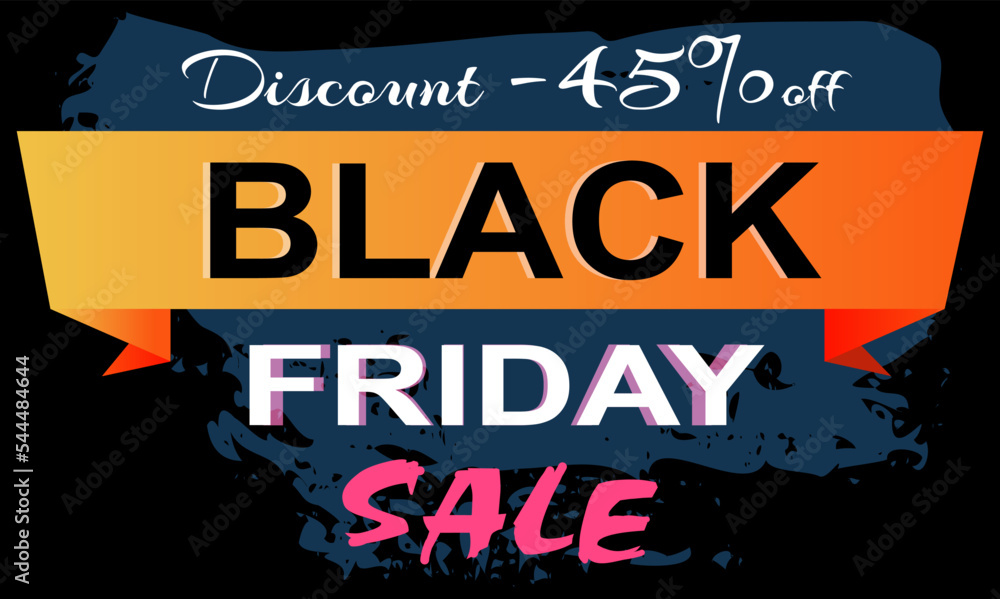 Black friday promotional emblem. Sale and discounts in store, high quality product. Advertising logo for clothing store. Attracting buyers and design element for advertisement, sale poster, banner Black friday promotional emblem. Sale and discounts in store, high quality product. Advertising logo for clothing store. Attracting buyers and design element for advertisement, sale poster, banner