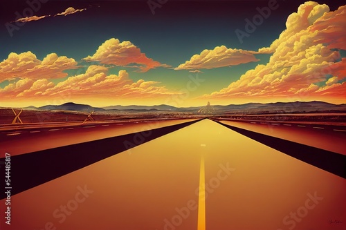 Beautiful Sky And Roadway