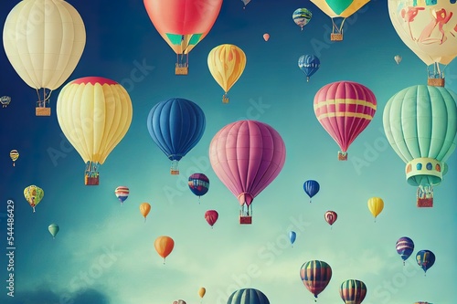 kids wallpaper design animals balloon fly