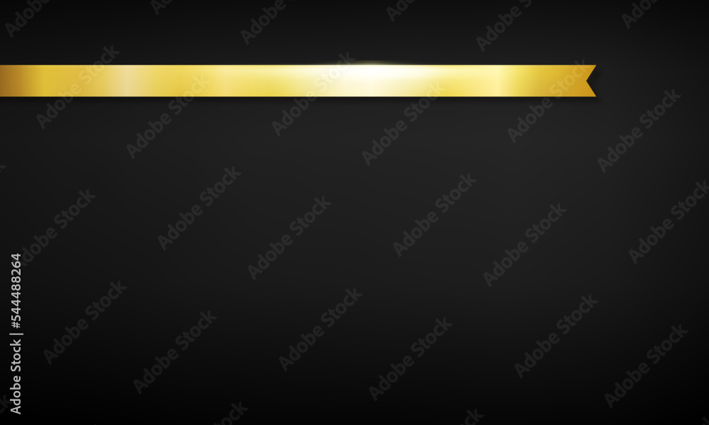 Obraz premium ゴールドのリボンがある背景素材