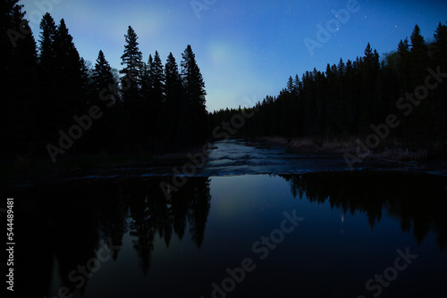 river at night