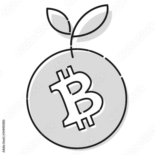 シンプルなビットコインキャッシュ（BCH）のアイコン