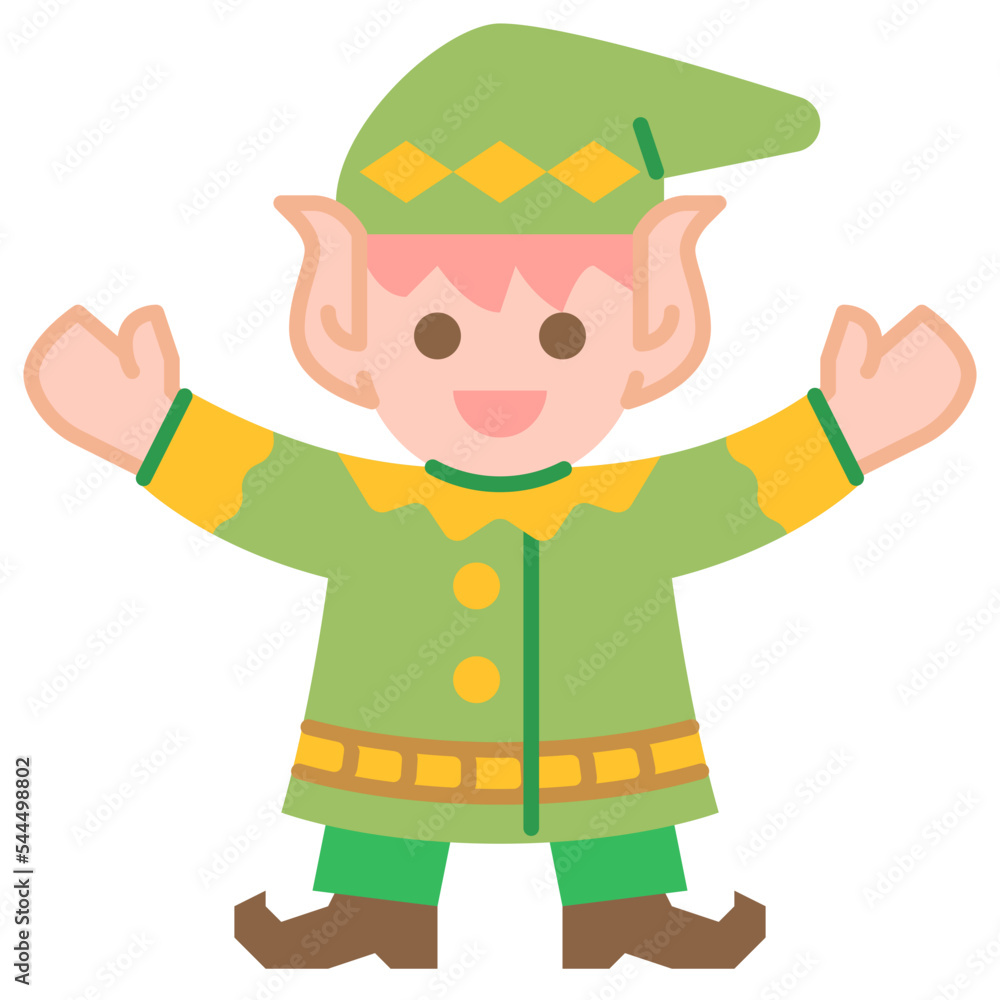 elf flat icon elf flat icon