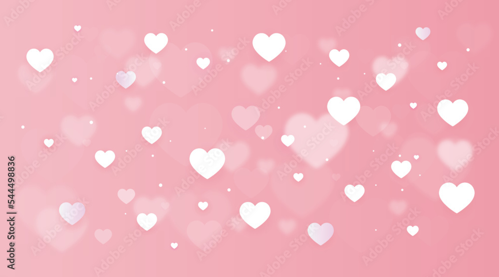 Decorative heart shape with pink background Decorative heart shape with pink background