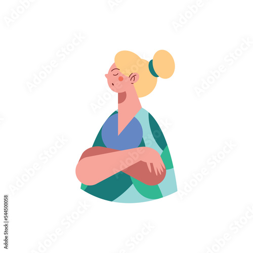 angry blond young woman
