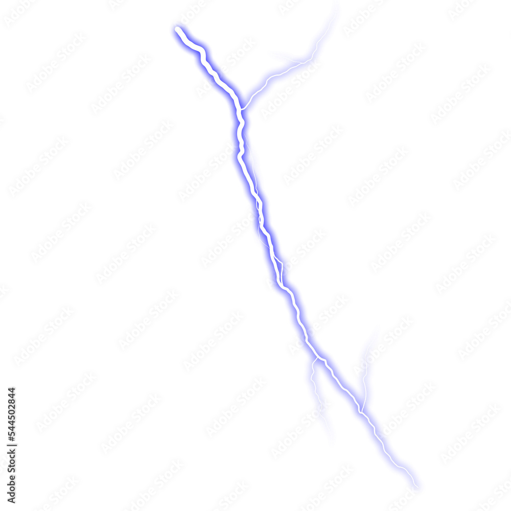 Element Blue Lightning flash Thunderbolt isolated PNG