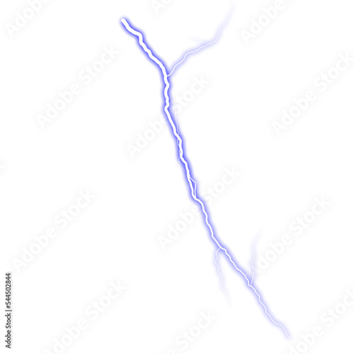 Element Blue Lightning flash Thunderbolt isolated PNG