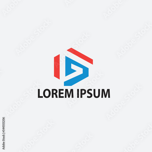 Letter G Polygon Logo Design.