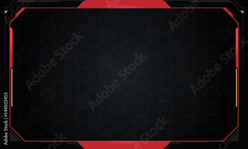 Abstract frame technology futuristic interface hud design