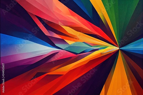This is an illustration art of multi colors