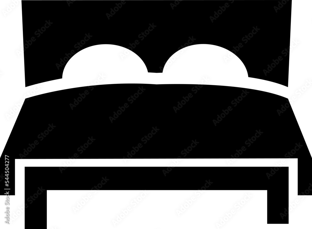 Bed vector icon on white background..eps Bed vector icon on white background..eps