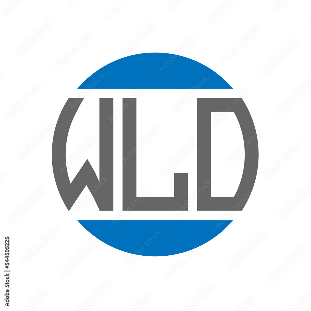 WLO letter logo design on white background. WLO creative initials circle logo concept. WLO letter design. - obrazy, fototapety, plakaty 