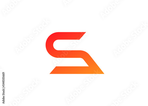 Free Download Orange Letter S Logo for Startups and Innovative Companies - GFXLoad