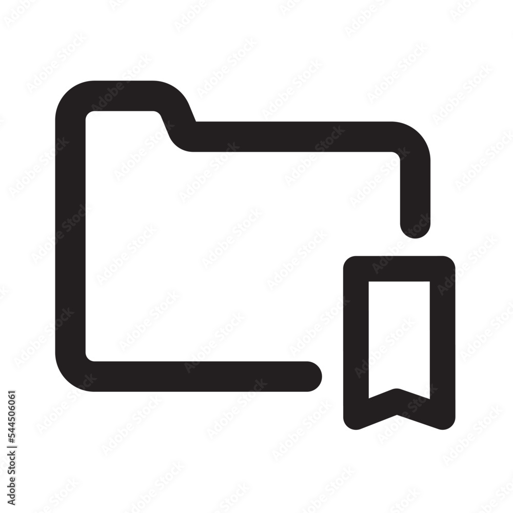Folder Icon Outline Style Folder Icon Outline Style